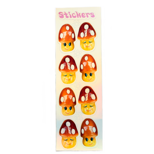 Mushroom Friends Sticker Strip