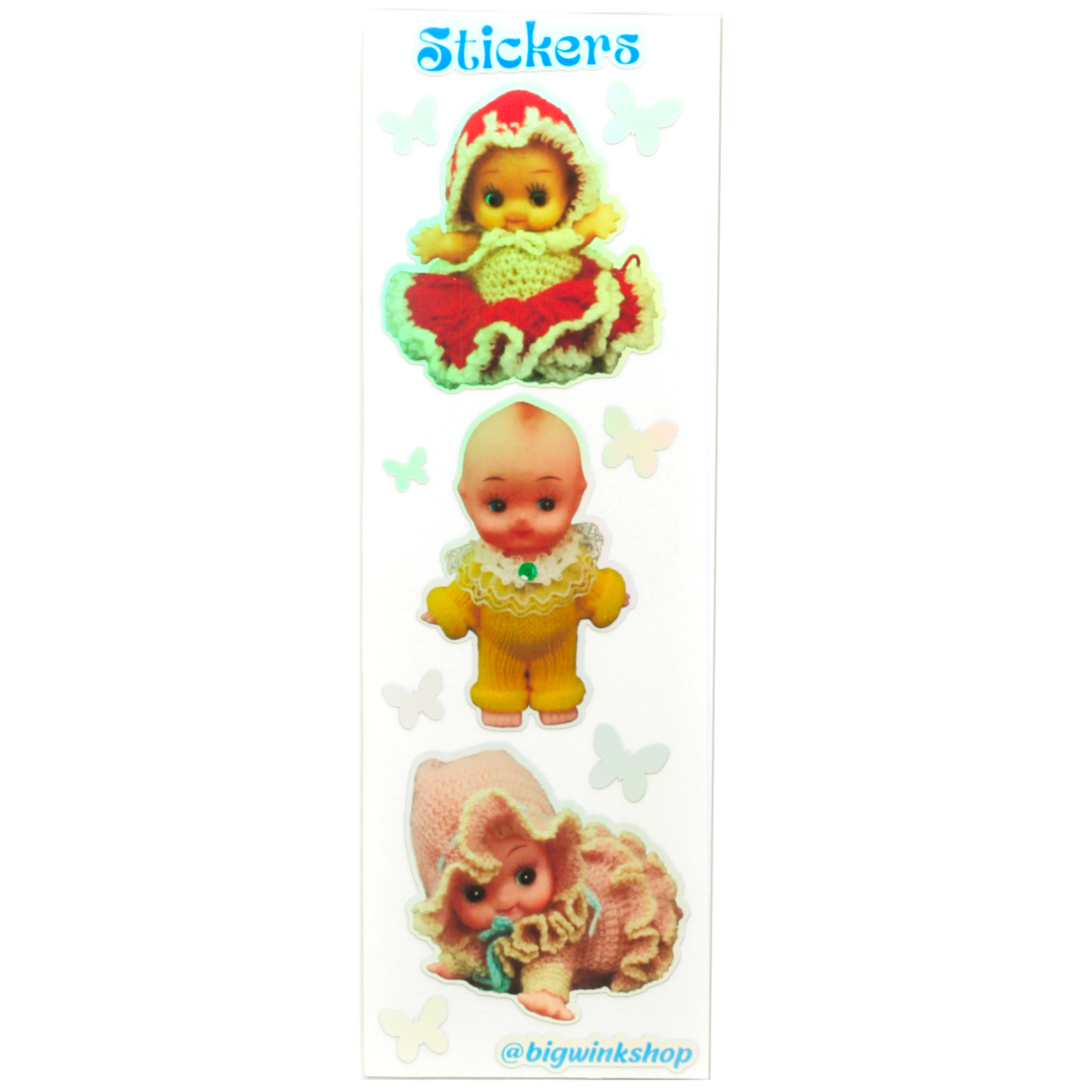 Fashion Kewpie Sticker Strip