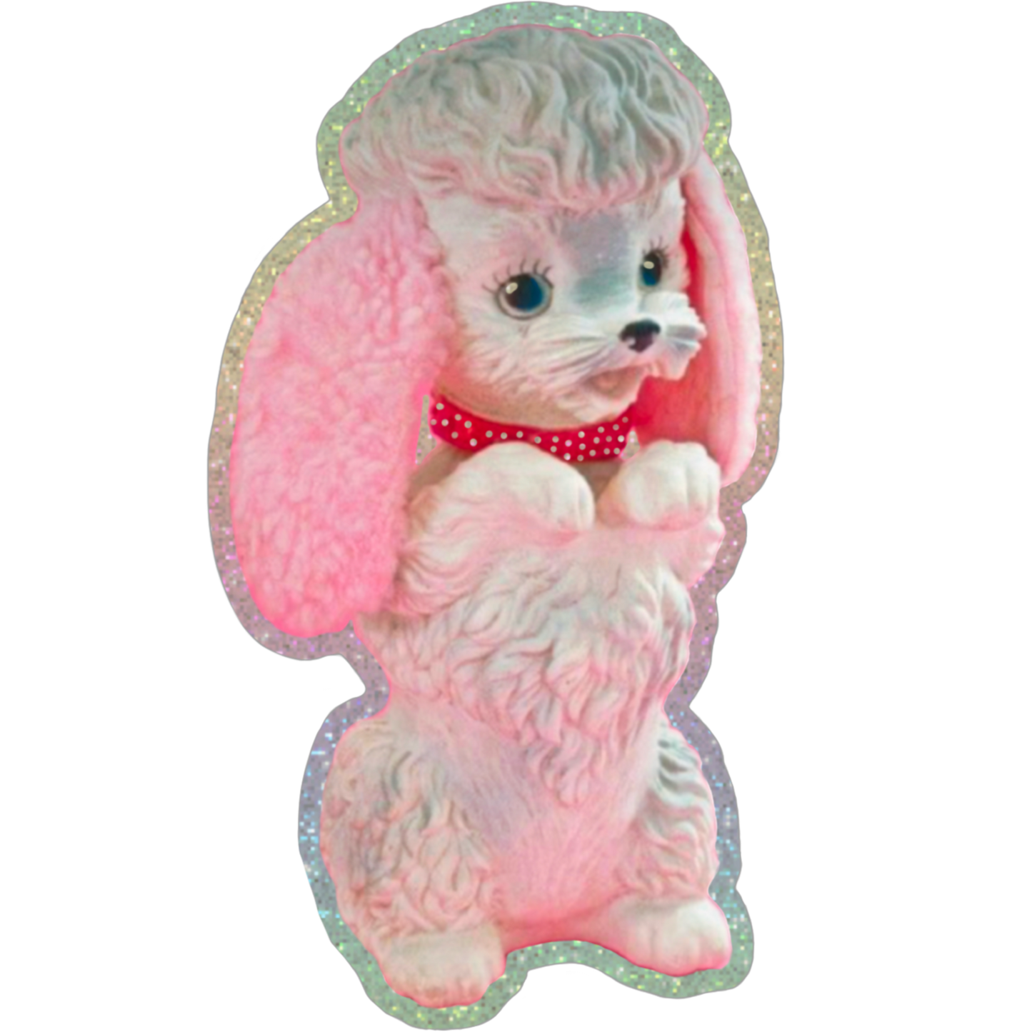 Squeaky Poodle Sticker