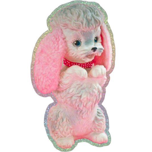 Squeaky Poodle Sticker